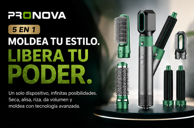 Cepillo Secador 5 En 1 Aguacate